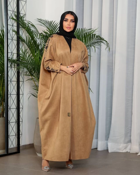 Bisht Suede Hand Shake IB167 Beage